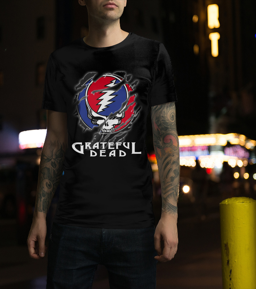 Grateful Dead Steal Your Face Skull Lightning Bolt Logo T-Shirt
