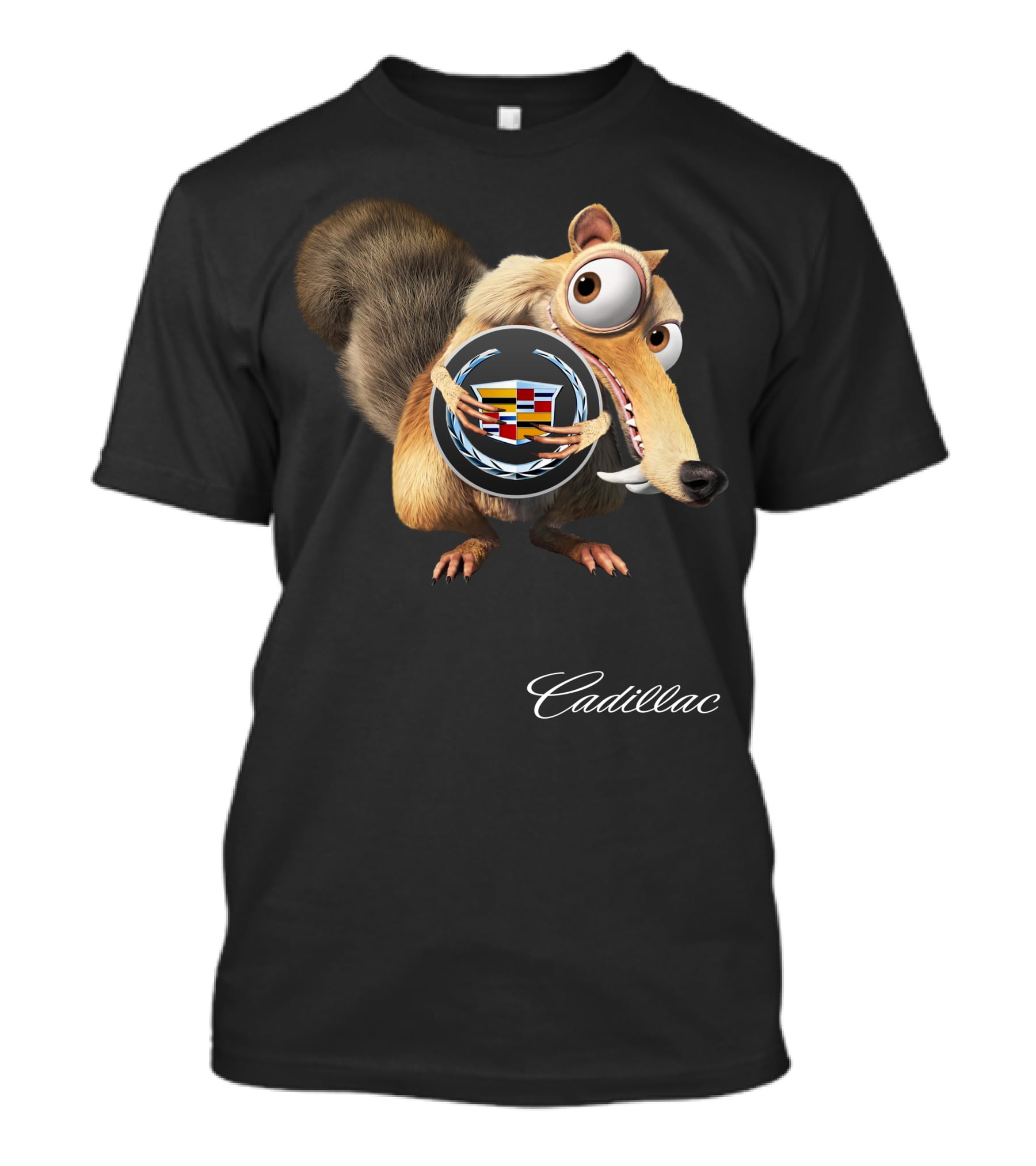 Scrat Cadillac Logo Crossover T-Shirt