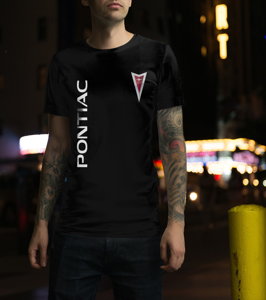 Pontiac Vintage Logo Vertical T-Shirt