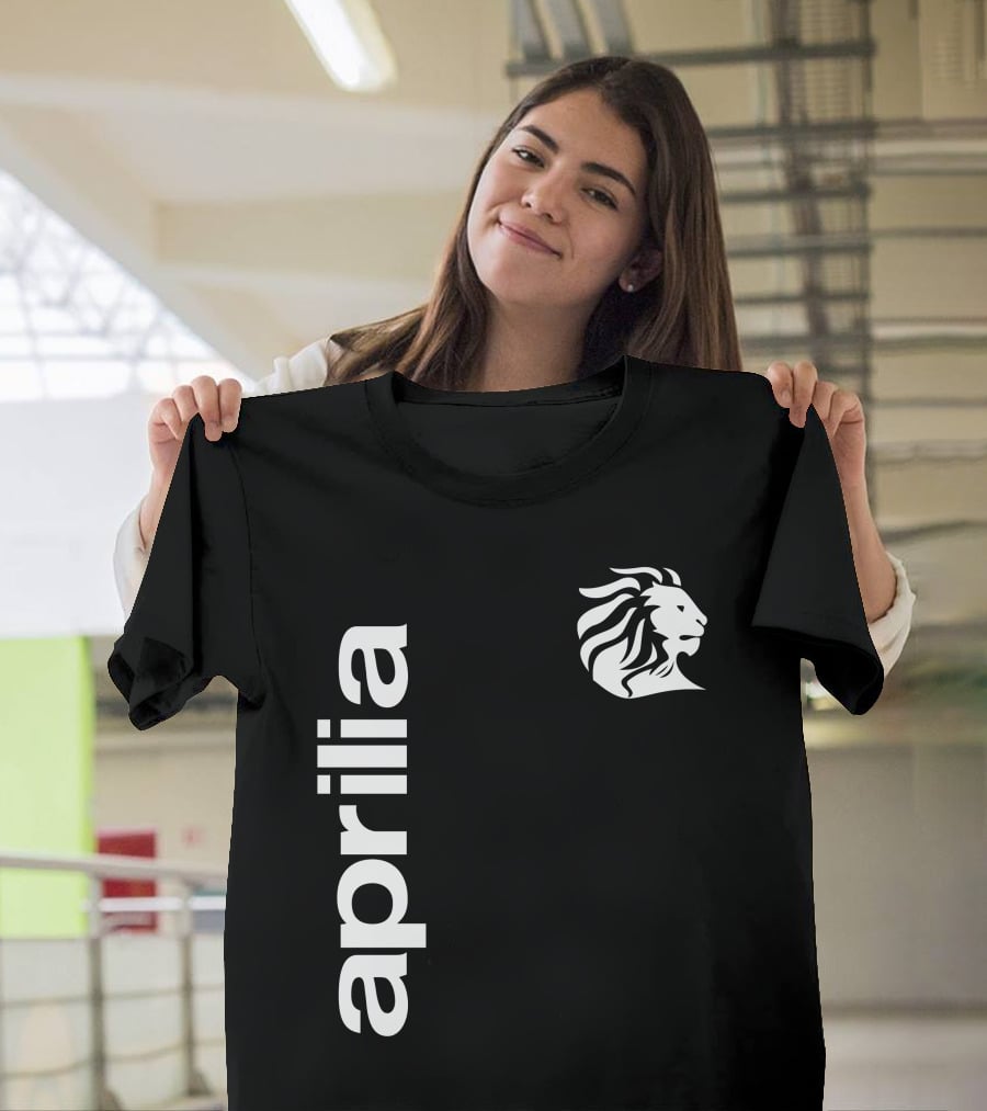 Aprilia 01 Lion Motif Vertical T-Shirt