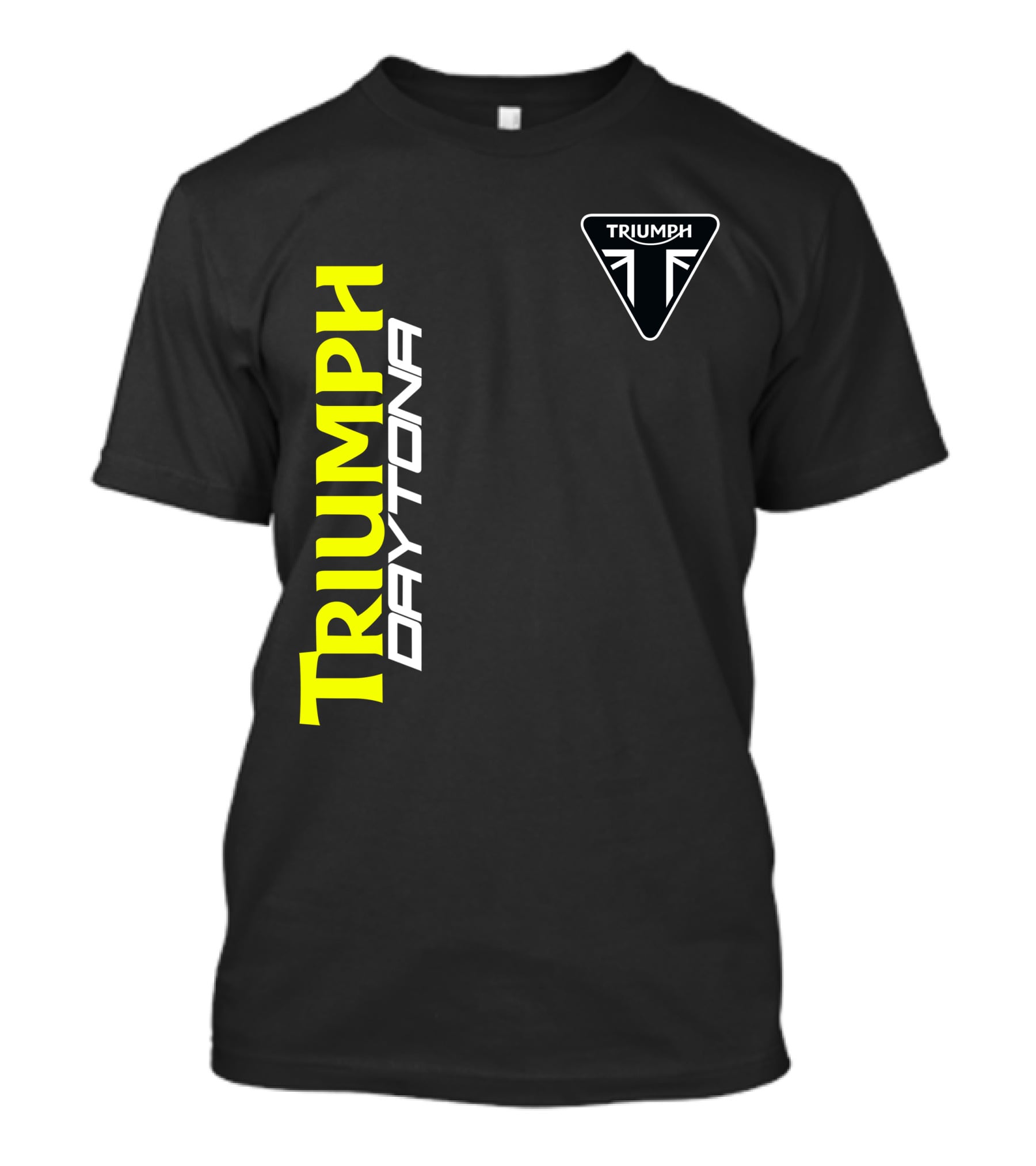 Triumph Daytona 01 Vertical Logo And Badge T-Shirt