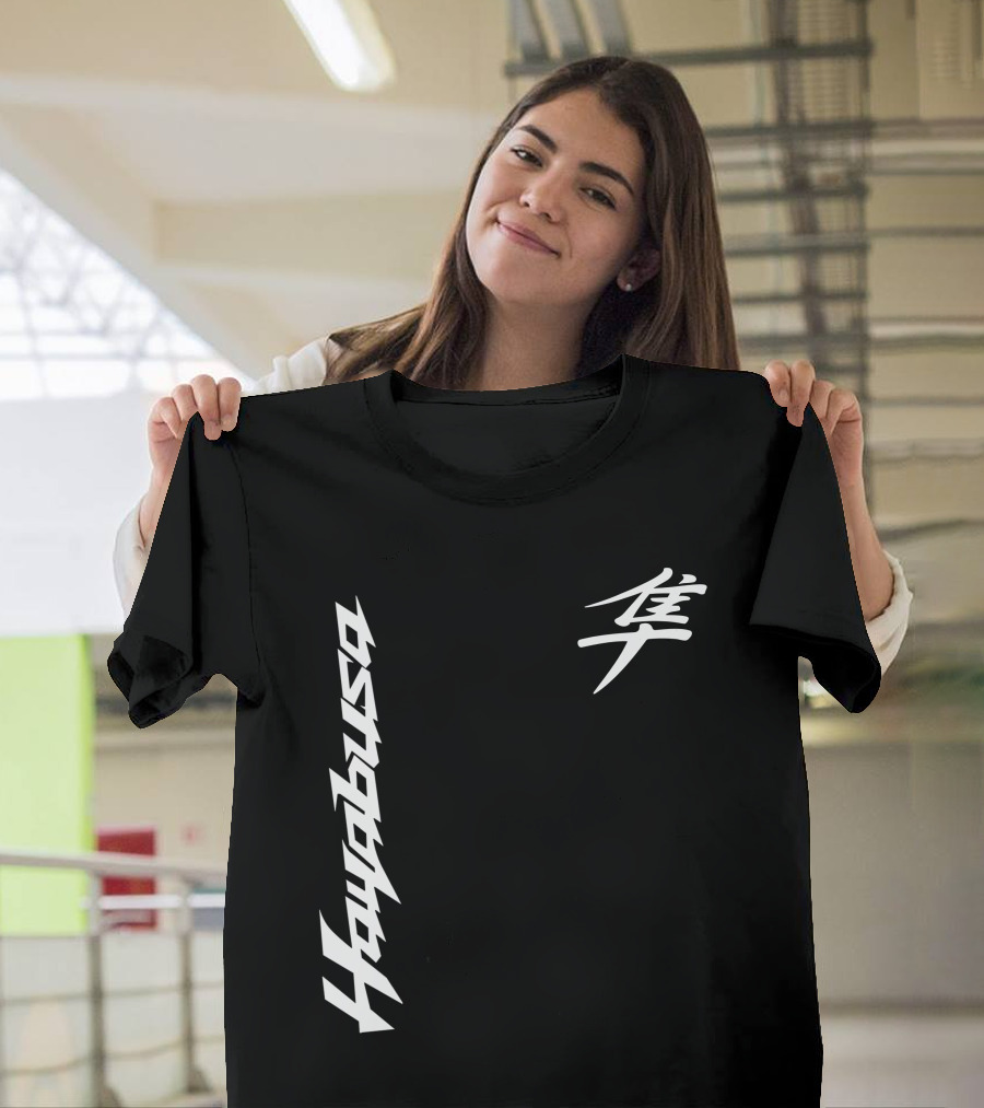 Hayabusa 01 Japanese Kanji Moto Racing T-Shirt