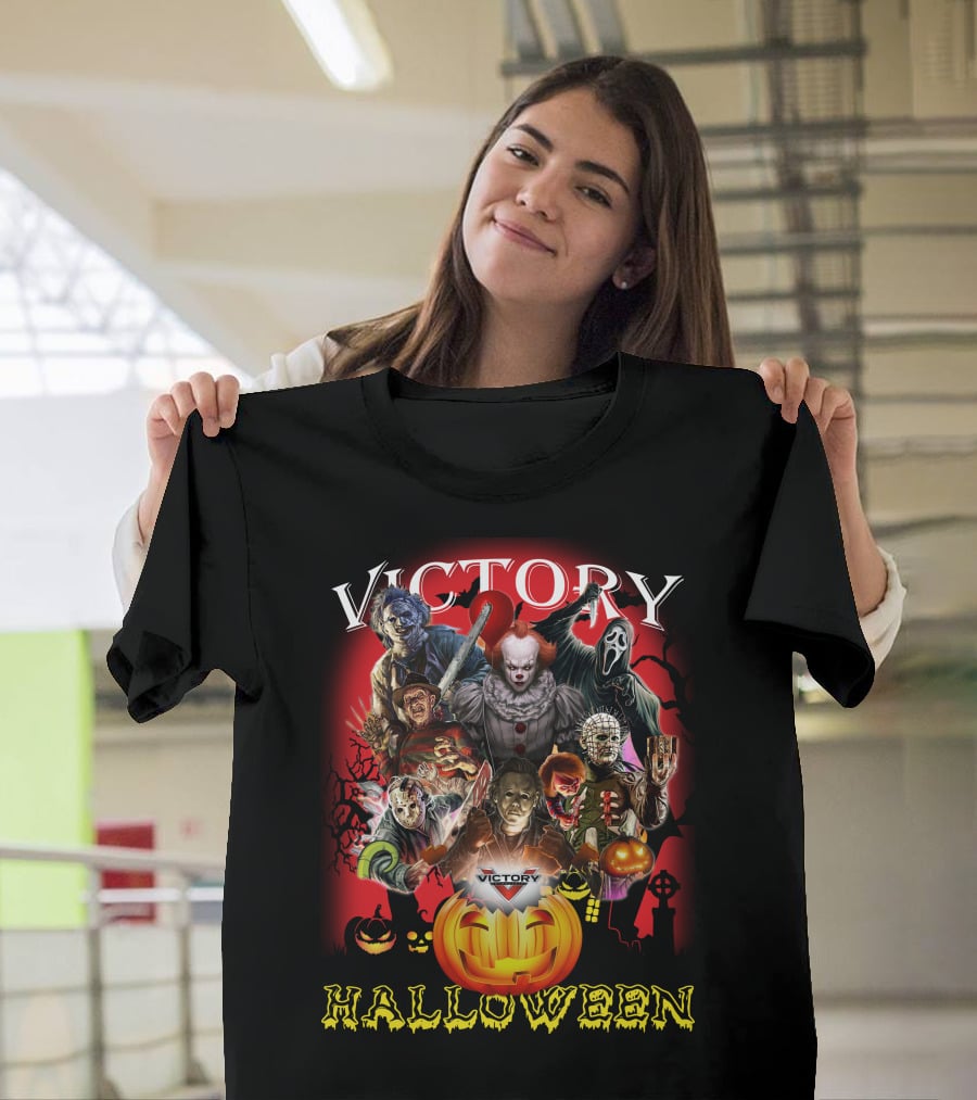 Victory Halloween Horror Movie Icons T-Shirt