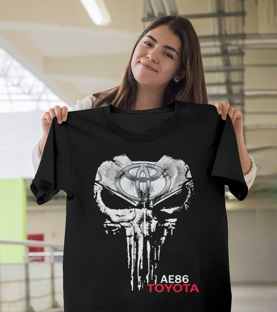 Ae86 Toyota Punisher Skull T-Shirt