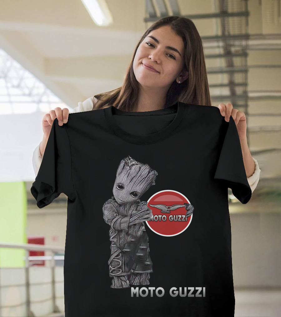 Moto Guzzi Groot Guardians Of The Galaxy Crossover T-Shirt