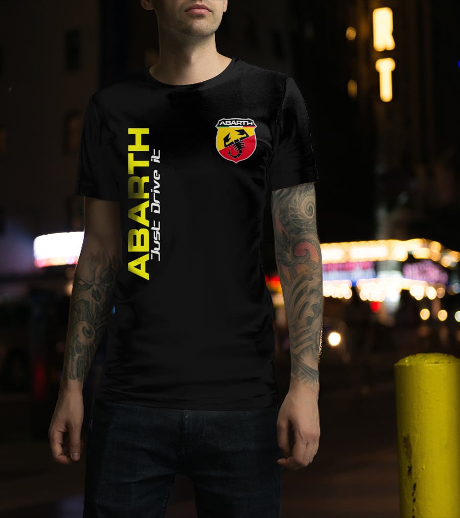 Abarth Just Drive It Scorpion Shield T-Shirt