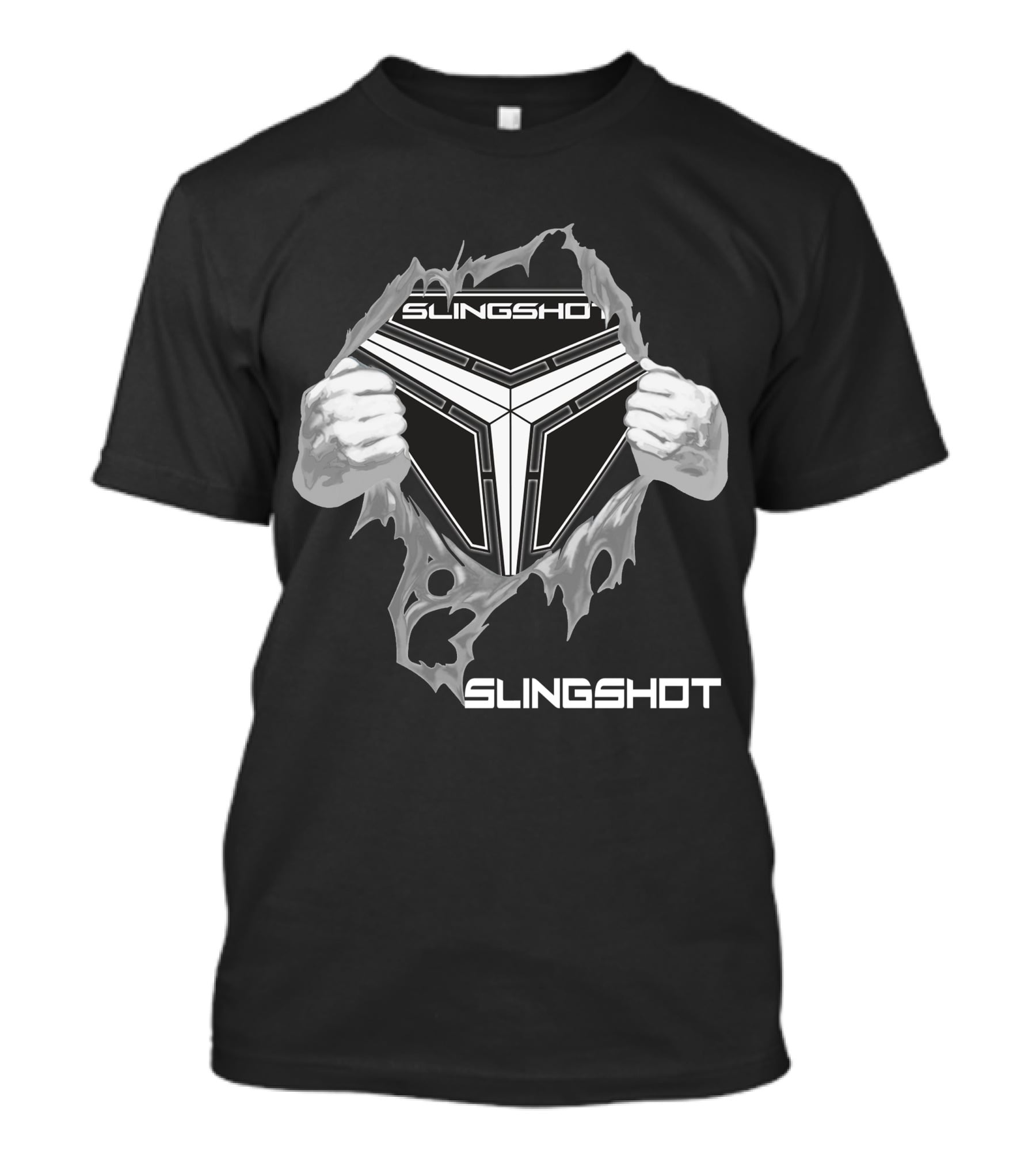 Slingshot 09 Ripped Design Hands Tearing T-Shirt