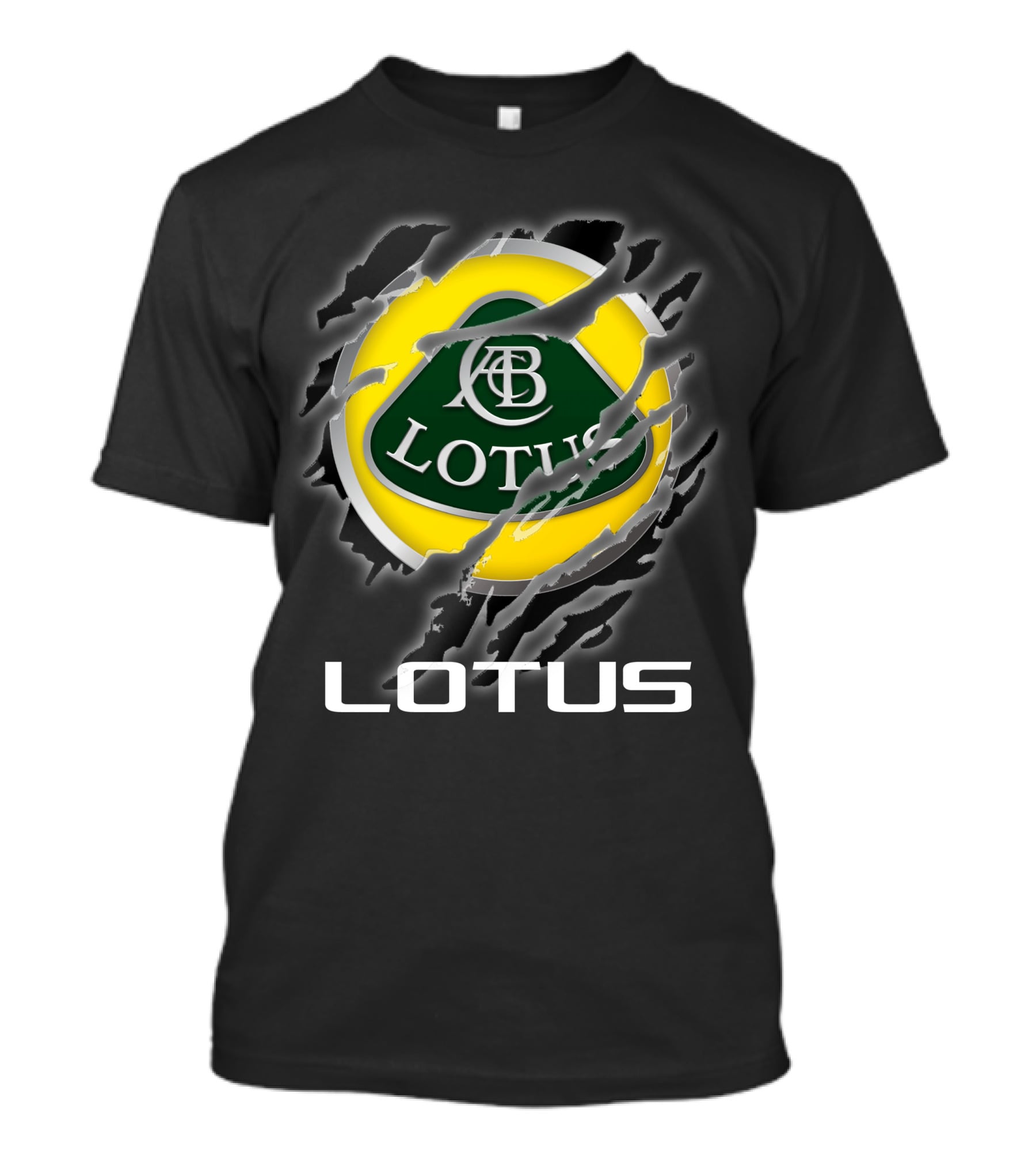 Lotus Abc Emblem Ripped Claw T-Shirt