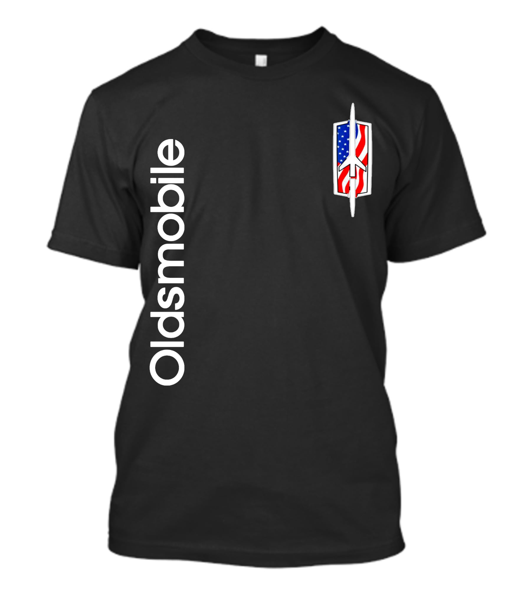 Oldsmobile Classic Logo With American Rocket Symbol T-Shirt