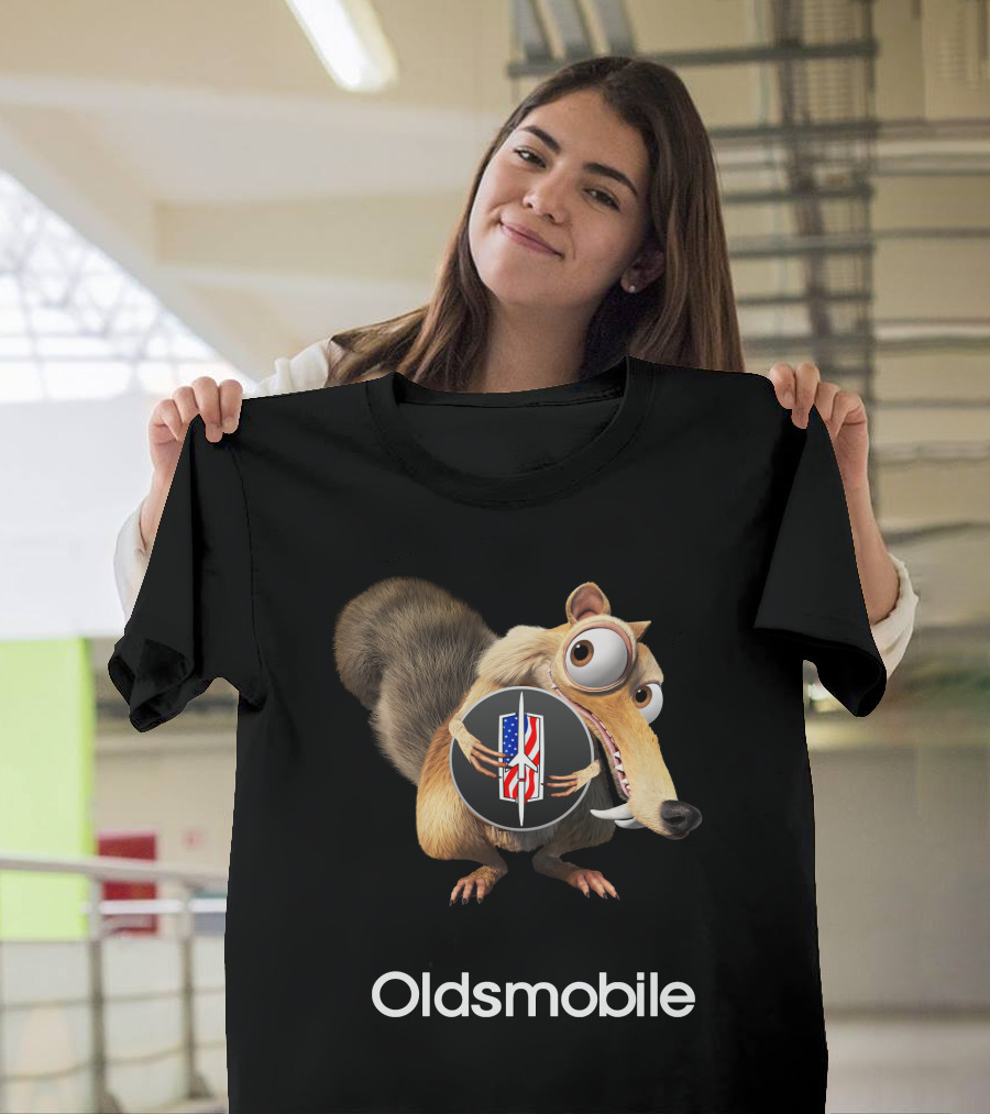 Oldsmobile Ice Age Scrat Rocket Badge T-Shirt
