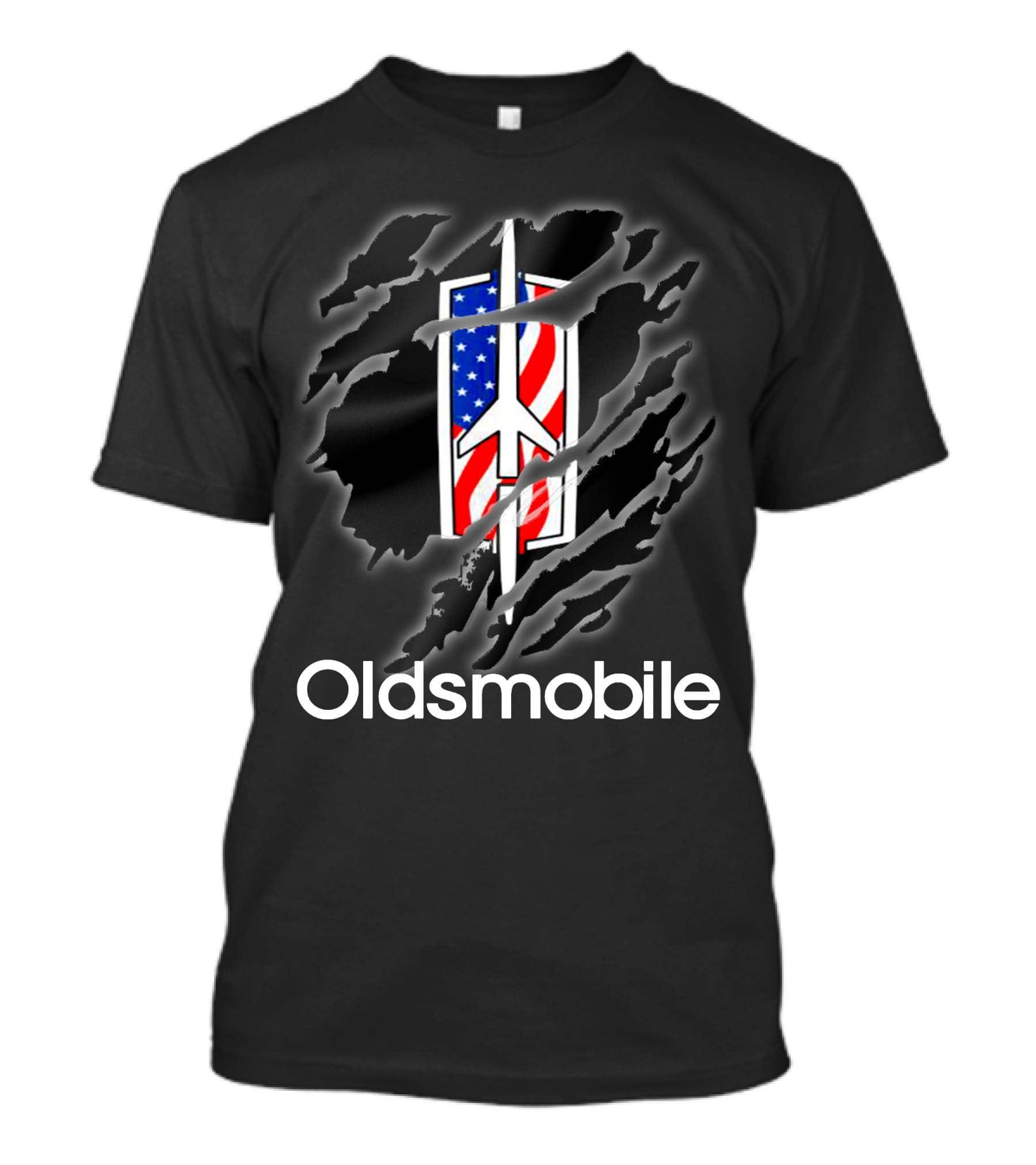Oldsmobile American Flag Claw Mark T-Shirt