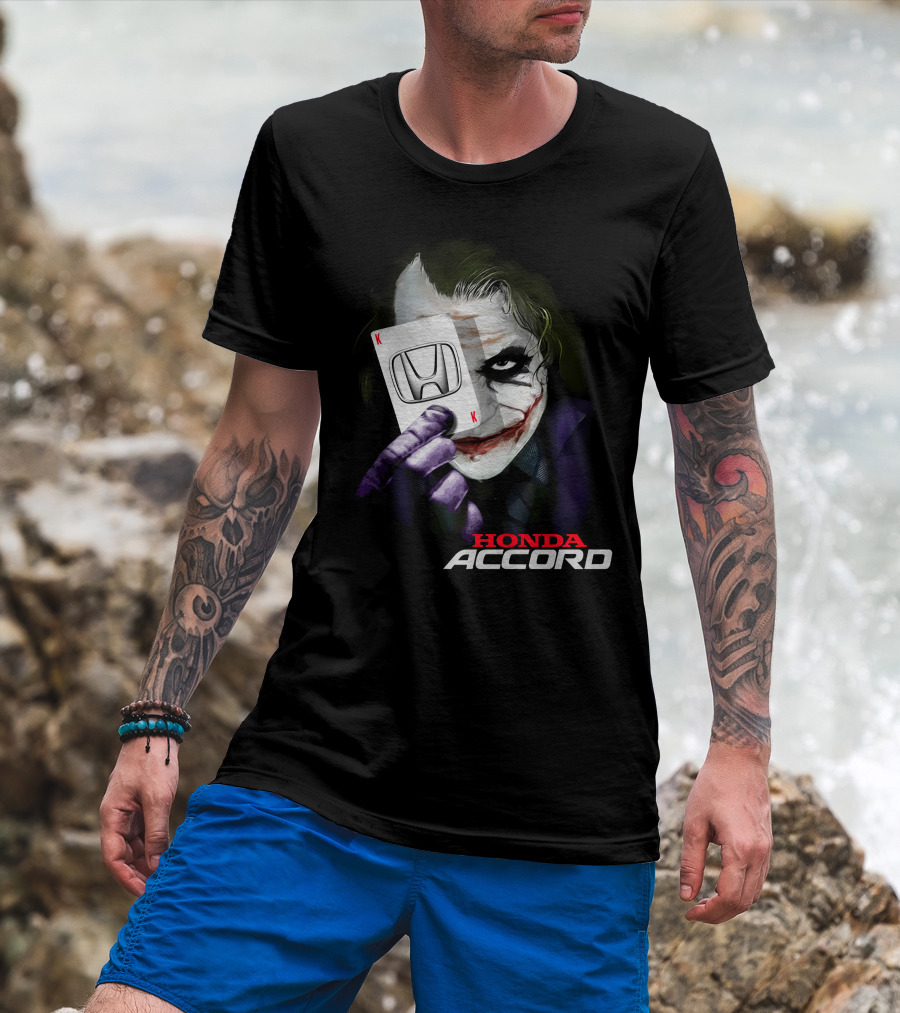 Honda Accord Joker Playing Card T-Shirt