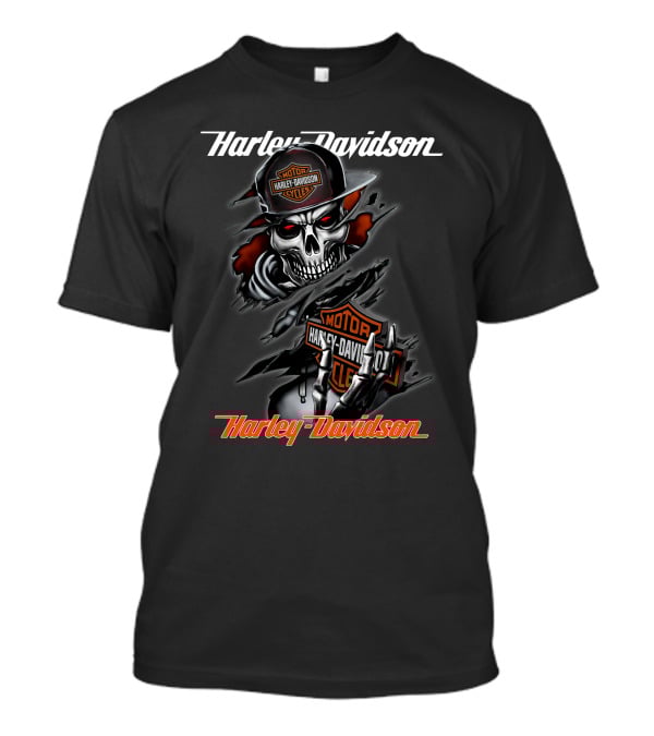 Harley Davidson Motorcycles Skeleton T-Shirt