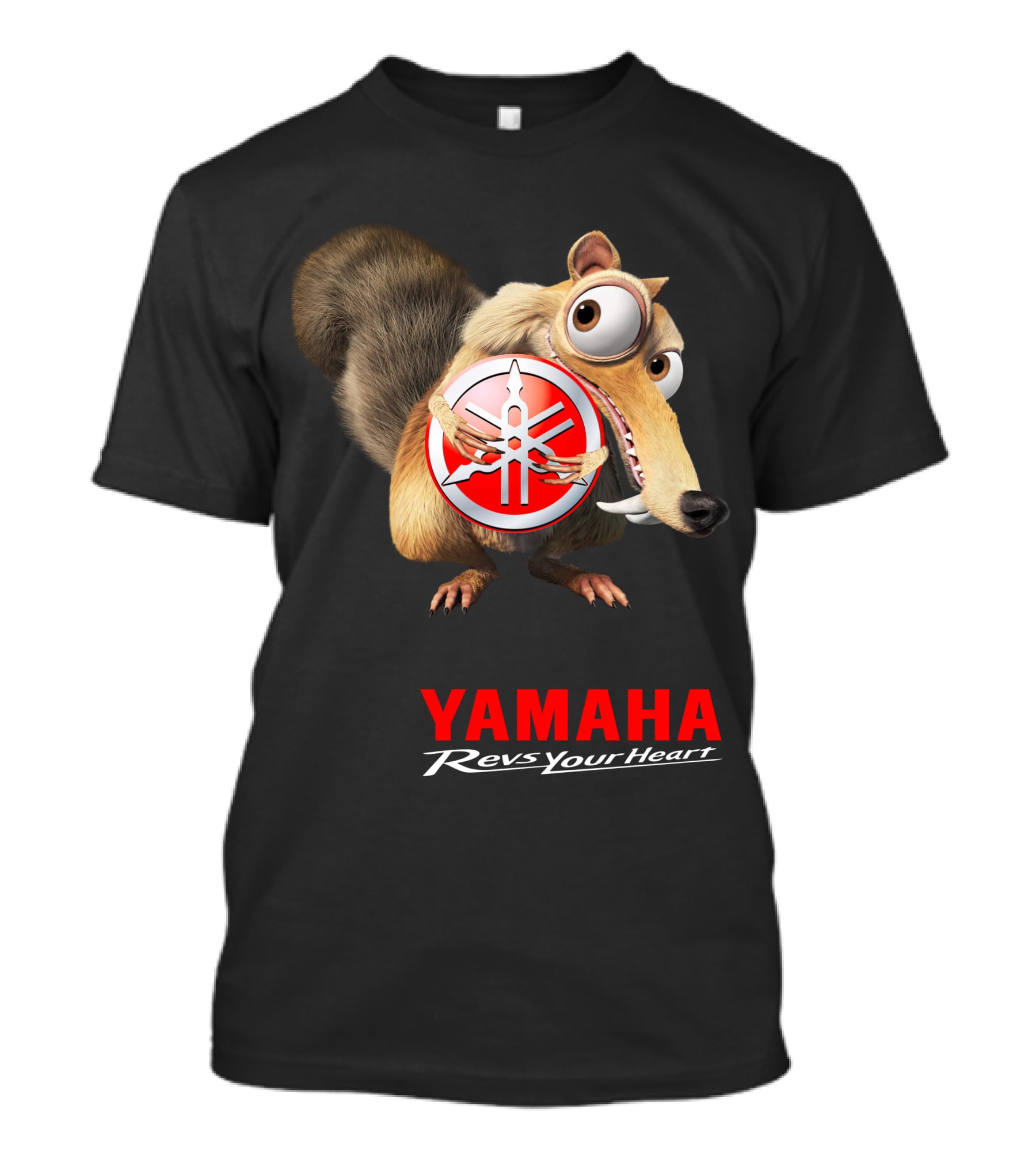 Yamaha Revs Your Heart Ice Age Scrat T-Shirt