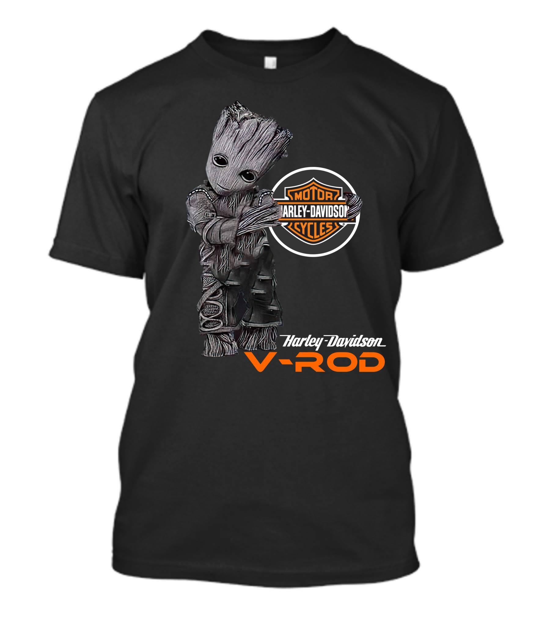 Groot Harley Davidson V-Rod Motor Cycles T-Shirt