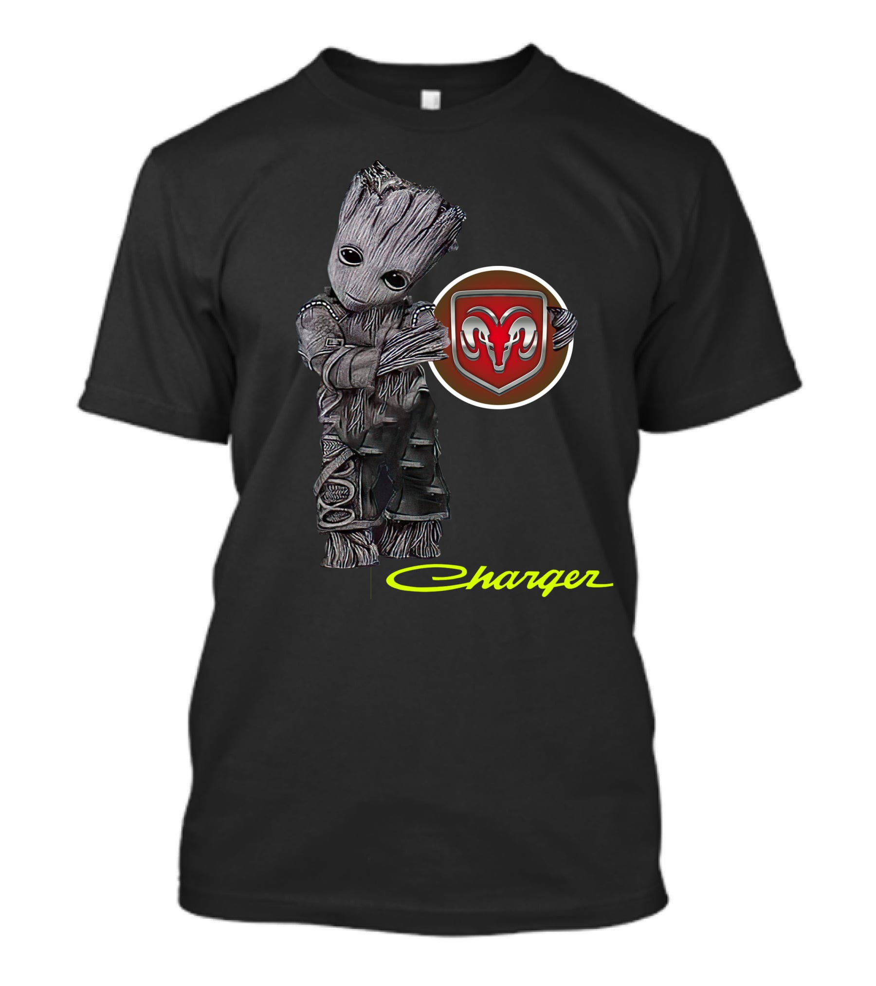 Groot Holding Ram Logo With Charger T-Shirt
