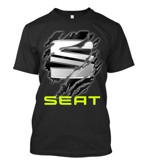 Seat Logo Metallic Claw Marks T-Shirt