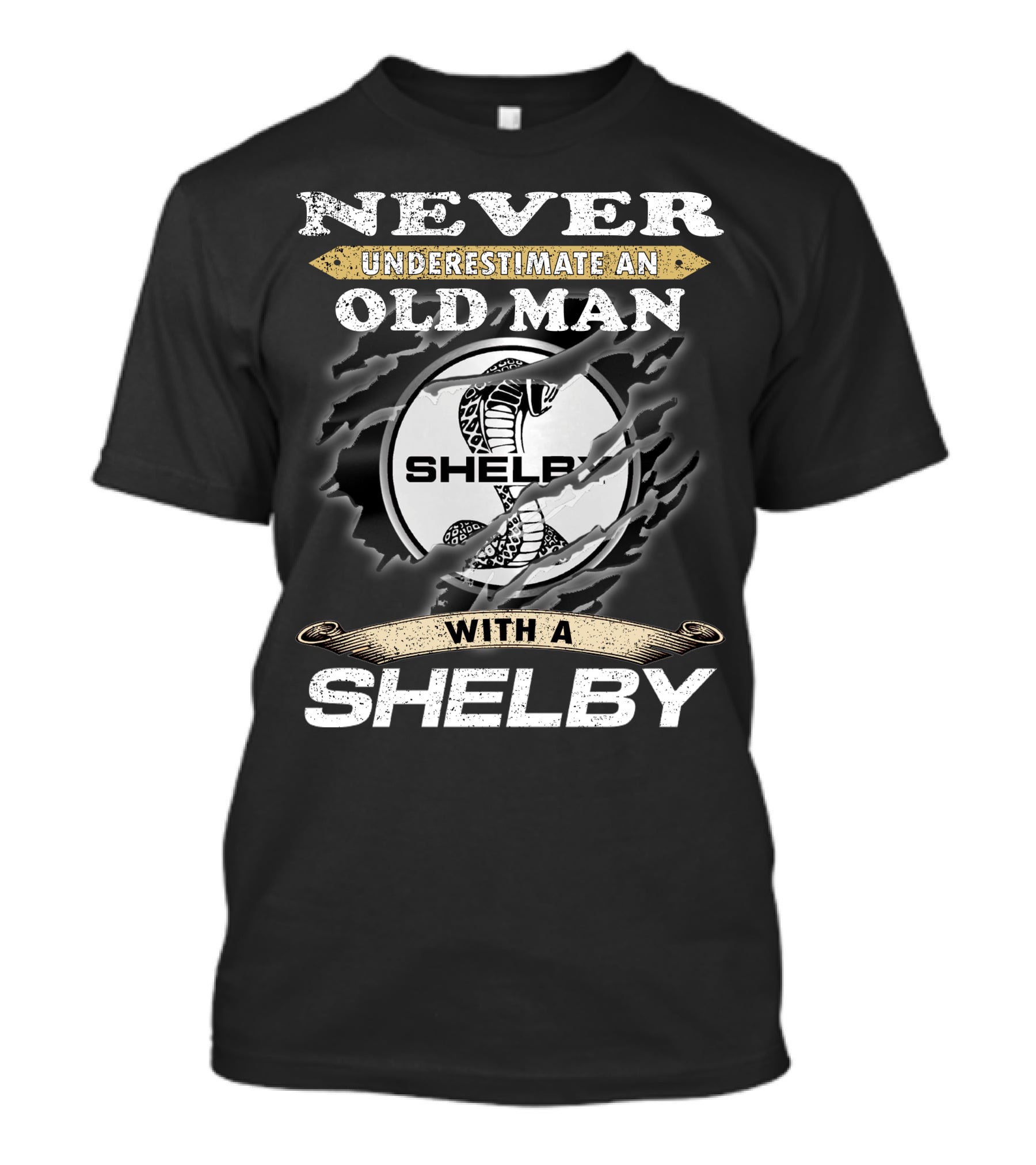 Never Underestimate An Old Man With A Shelby T-Shirt
