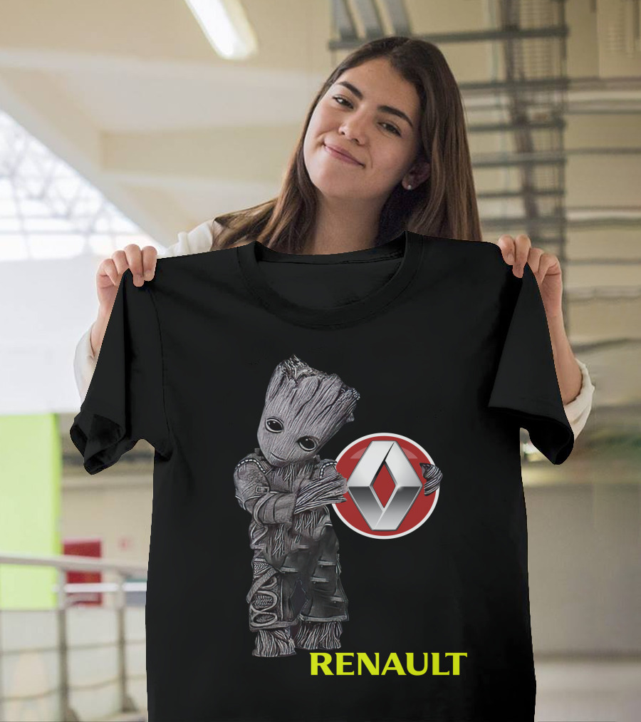Renault Groot Iconic Tree Character With Car T-Shirt