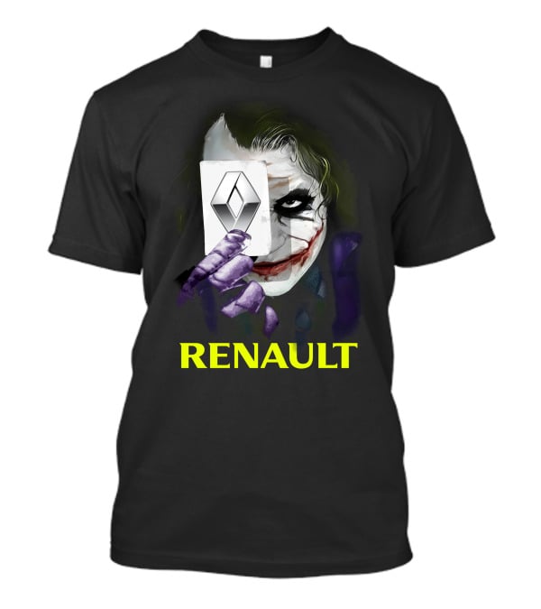 Renault Joker Iconic Playing Card Face With Renault T-Shirt