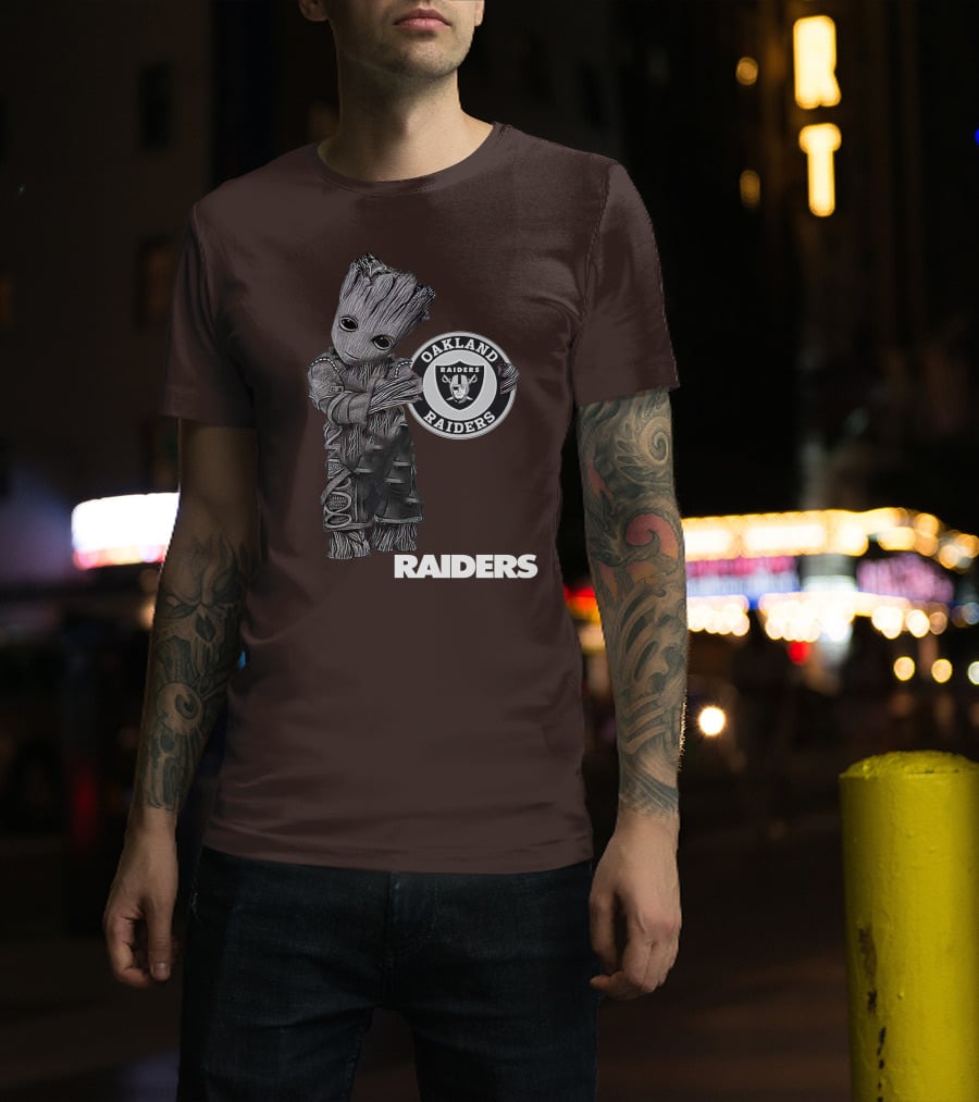 Oakland Raiders Groot Holding T-Shirt