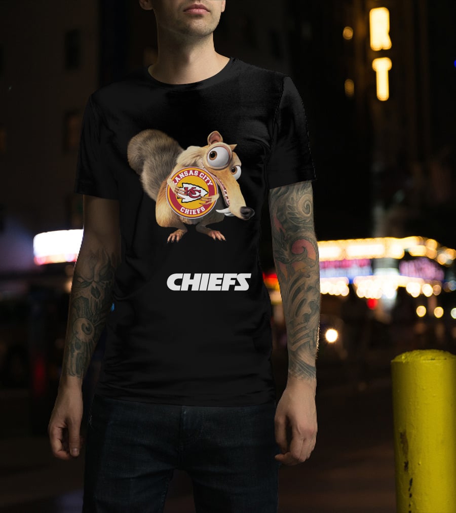 Kansas City Chiefs Mascot Logo With Character Chiefs T-Shirt