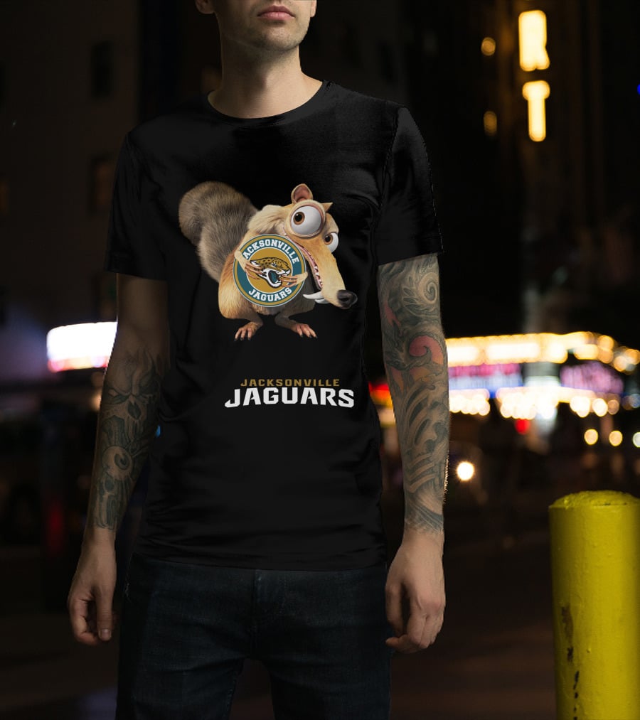 Jacksonville Jaguars 08 Scrat Football Character T-Shirt