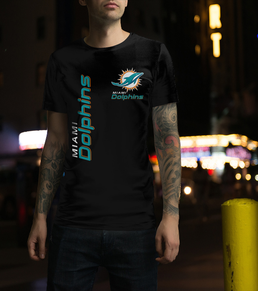 Miami Dolphins 10 Football Team T-Shirt