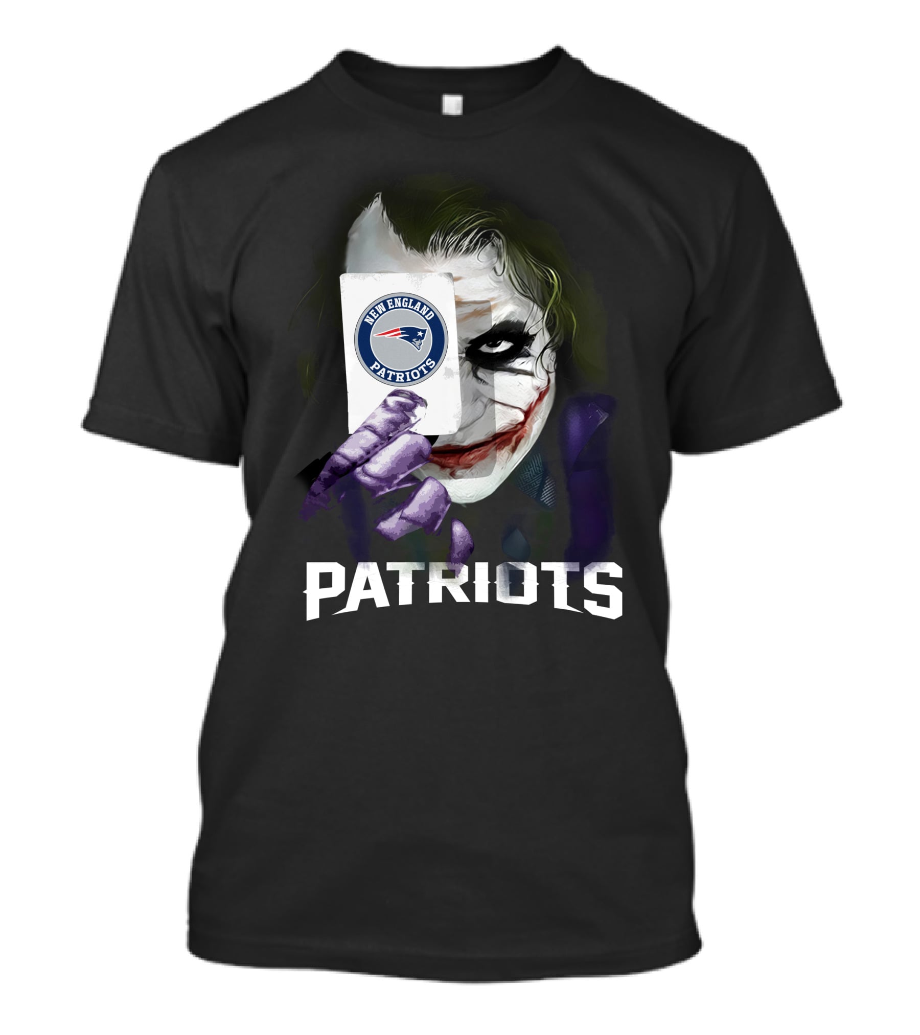 New England Patriots Joker Card Crossover T-Shirt
