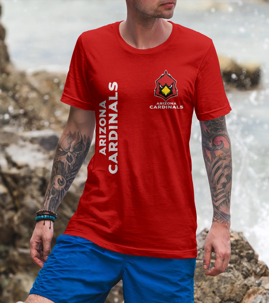 Arizona Cardinals Nfl Team Red Bold T-Shirt