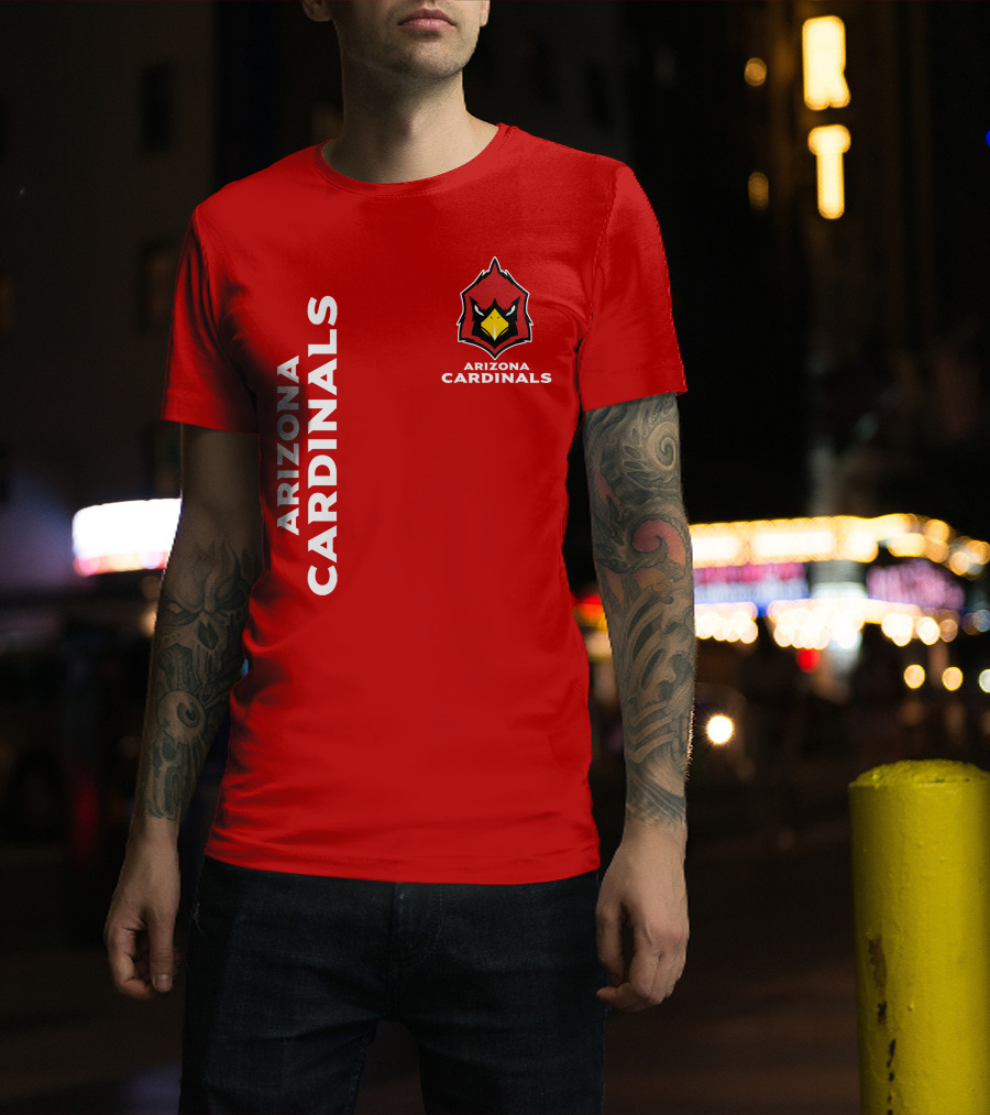 Arizona Cardinals Nfl Team Red Bold T-Shirt