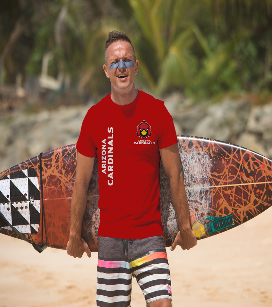 Arizona Cardinals Nfl Team Red Bold T-Shirt