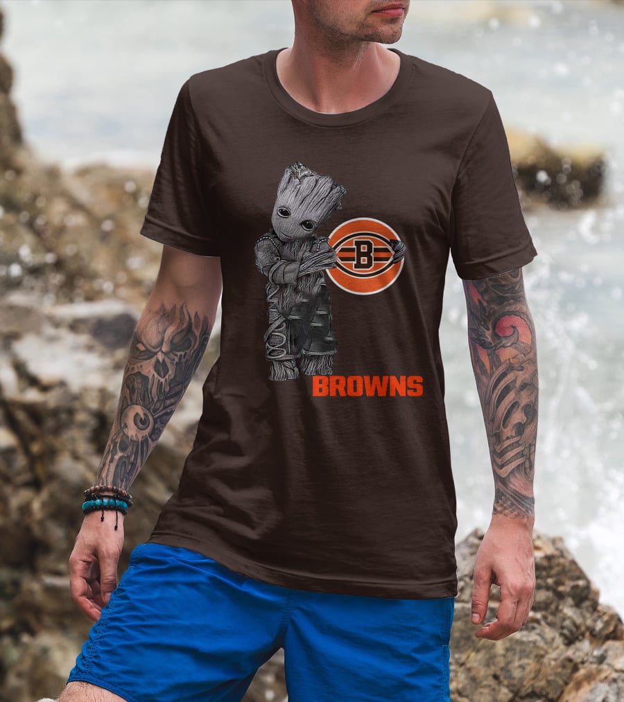 Browns Groot Meets Football Team Spirit T-Shirt