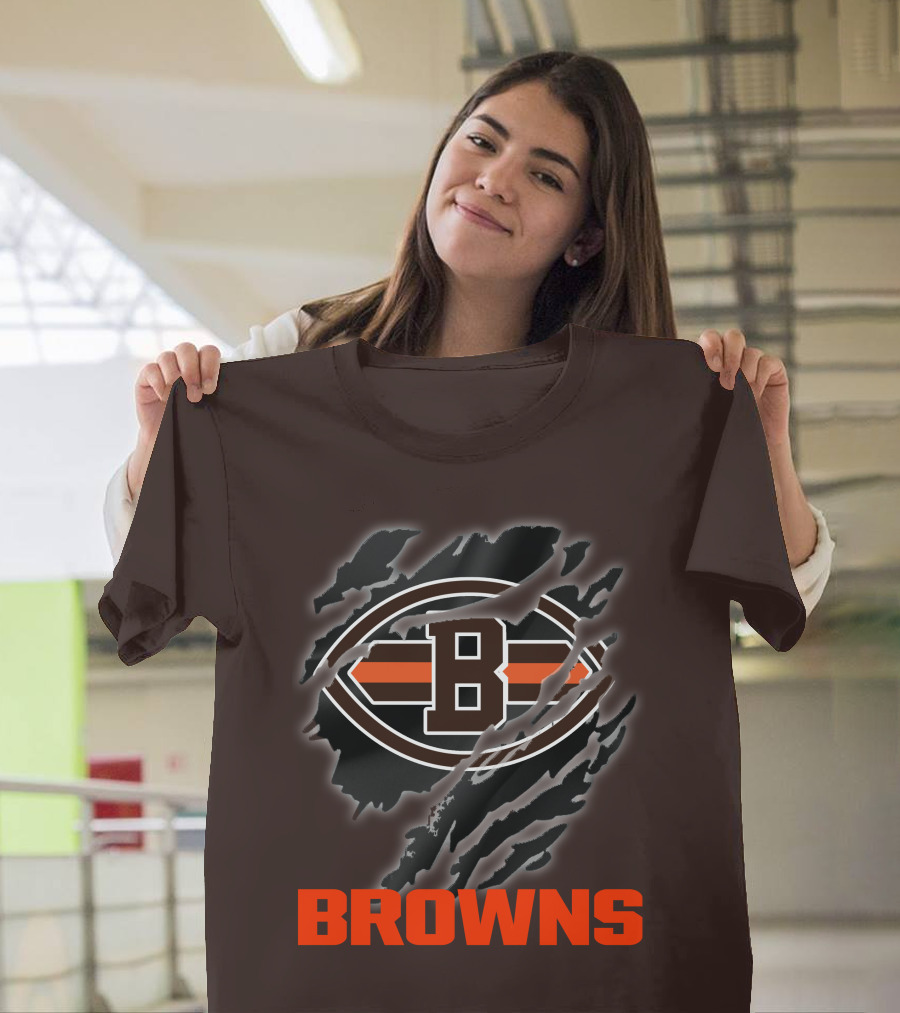 Browns 07 Football Claw Mark T-Shirt