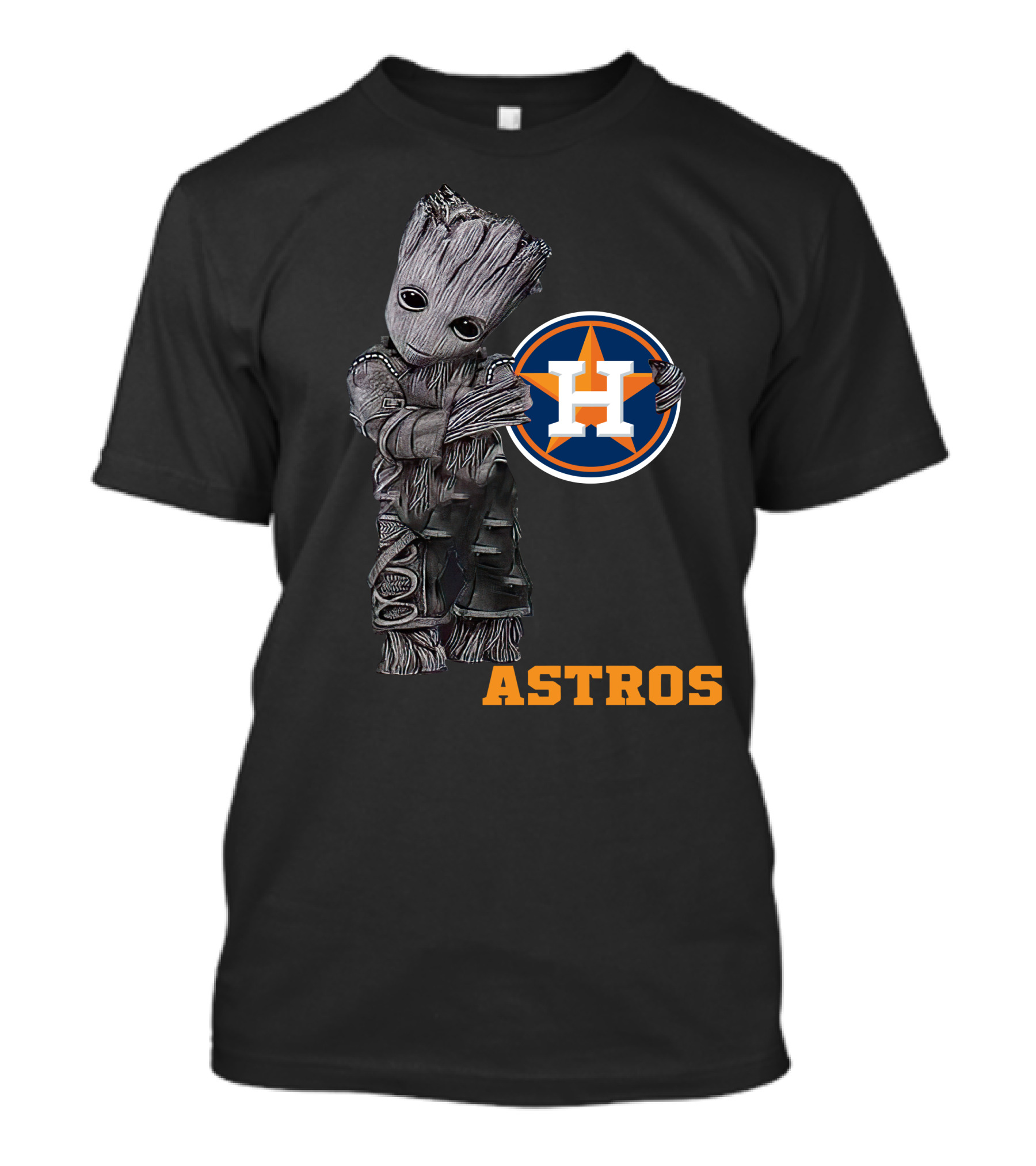 Astros Groot With Houston Baseball T-Shirt