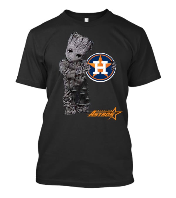 Houston Astros Groot Guardians Of The Galaxy Crossover T-Shirt