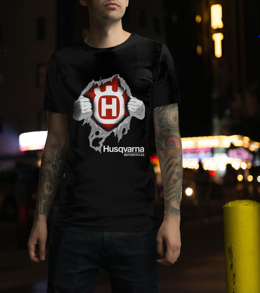 Husqvarna Motorcycles Iconic Emblem Unveiling T-Shirt