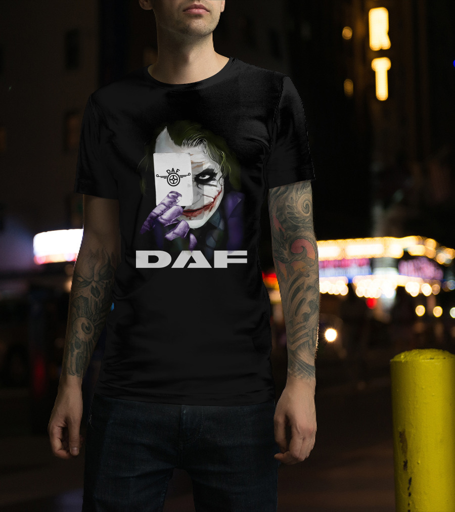 Daf Joker Card Face Iconic Style T-Shirt