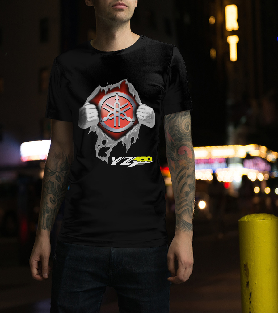 Yamaha Emblem Yz450 Dynamic Burst T-Shirt