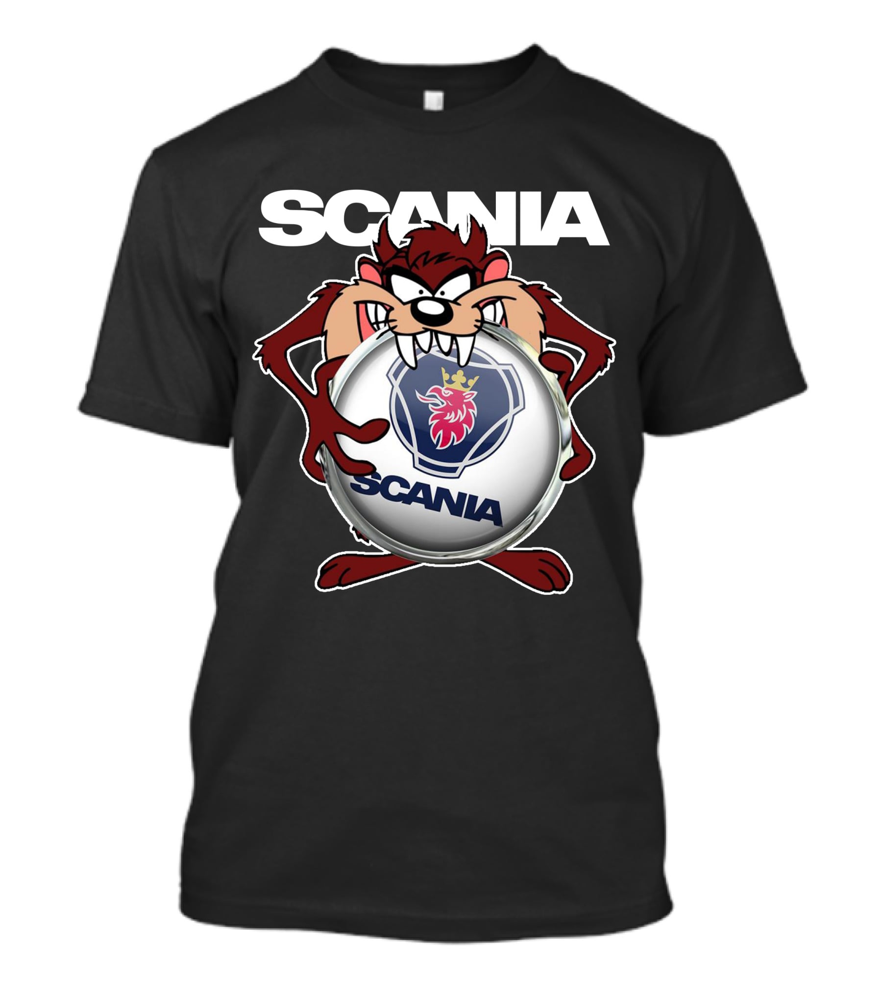 Scania Cartoon Character With Crown T-Shirt