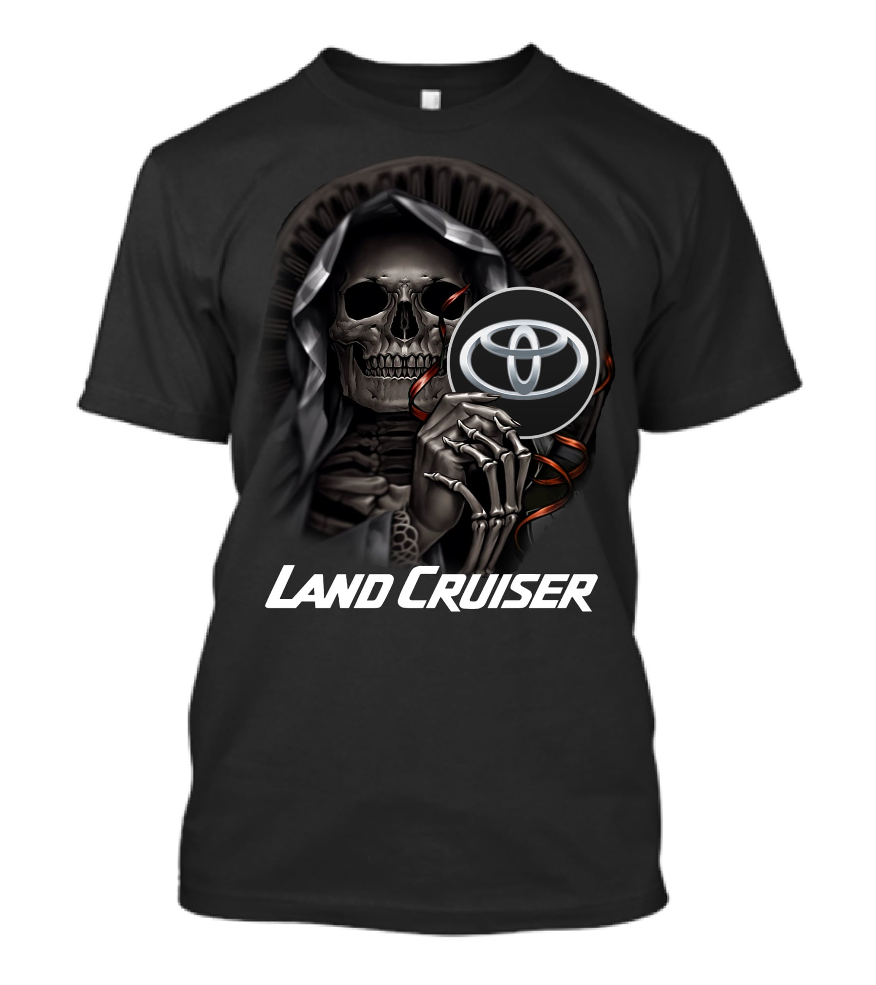 Land Cruiser Skull Holding Toyota Symbol T-Shirt