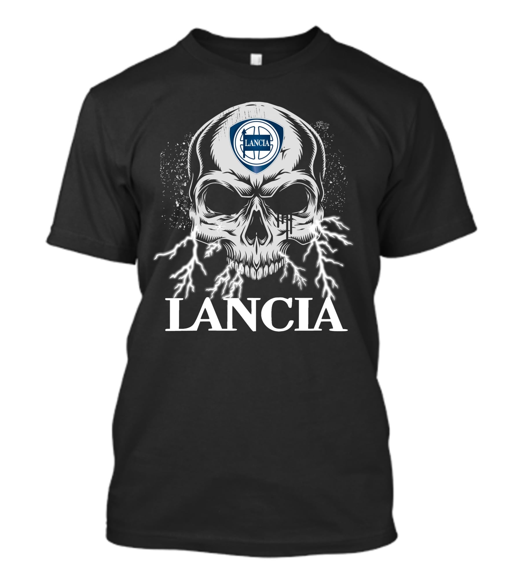 Lancia Skull With Lightning T-Shirt