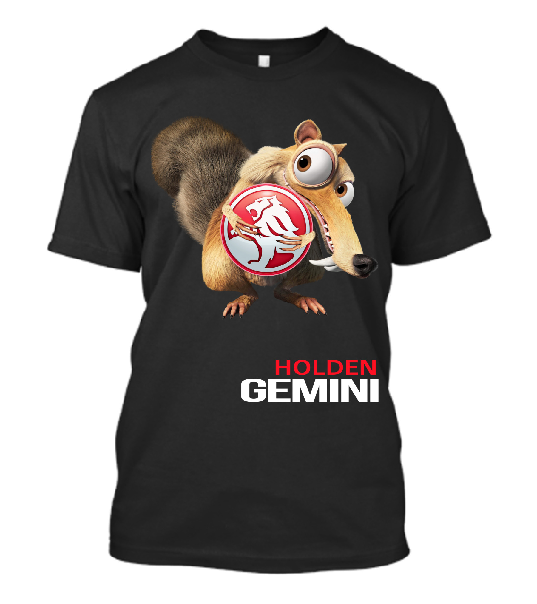 Holden Gemini Ice Age Scrat Logo Crossover T-Shirt