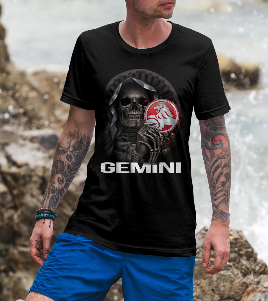 Gemini 18 Grim Reaper Holding Holden T-Shirt