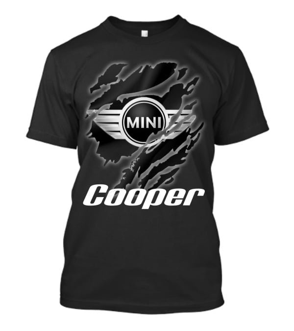 Mini Cooper Logo With Ripped Effect T-Shirt