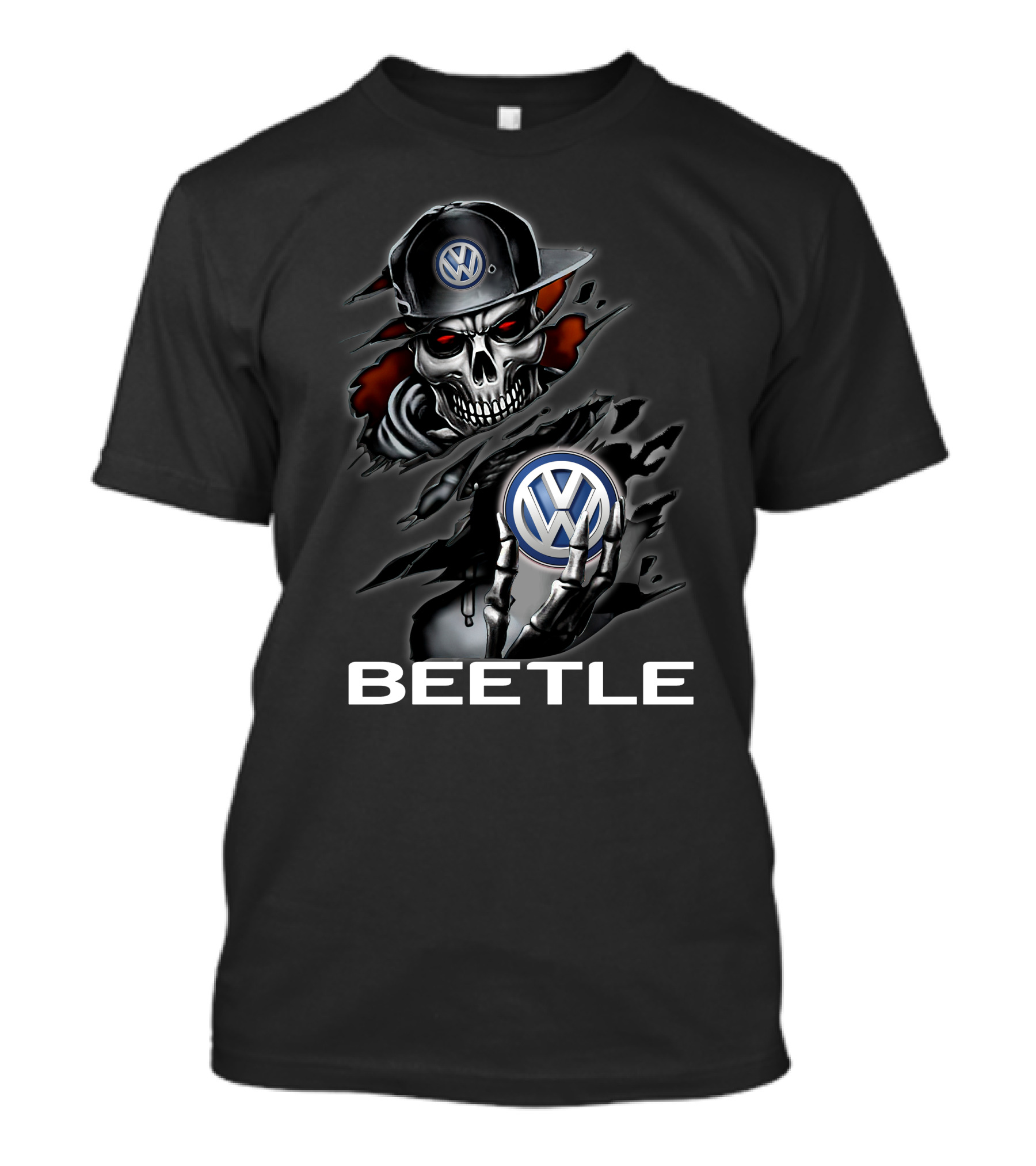 Volkswagen Beetle 08 Skull T-Shirt