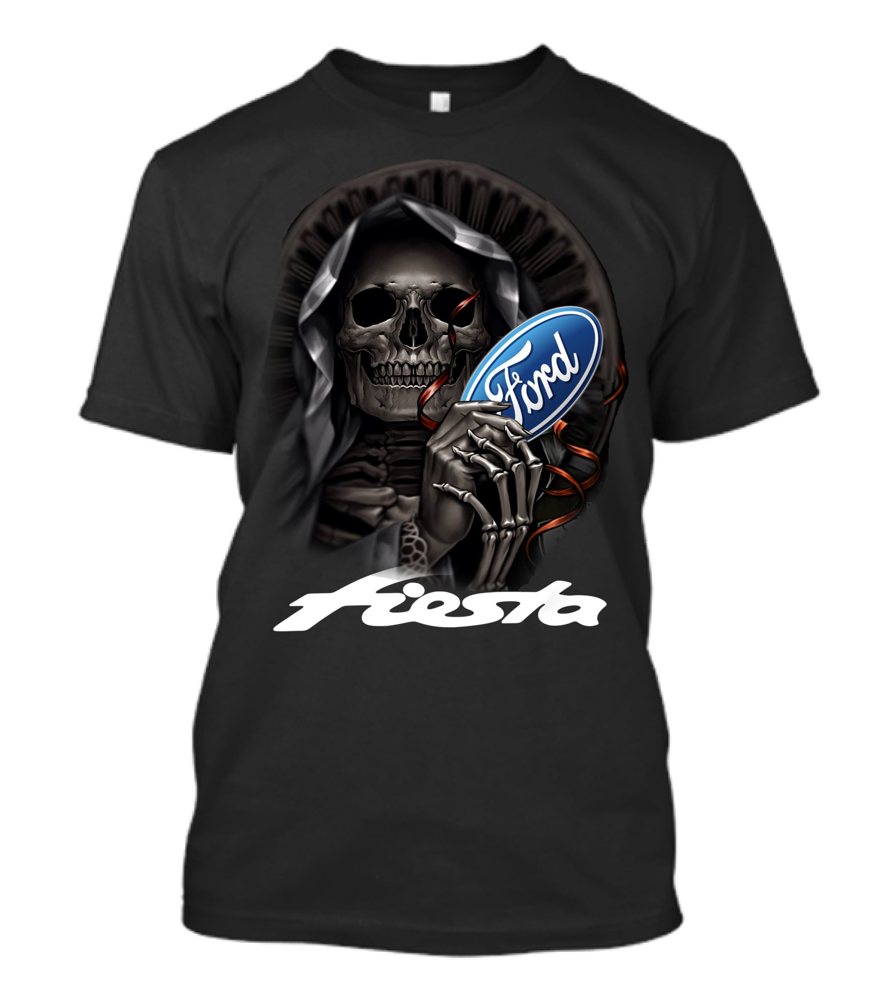 Ford Fiesta Skeleton Grim Reaper T-Shirt