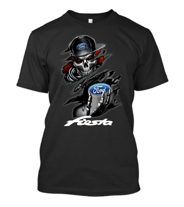 Fiesta Ford Skull Cap And Claw T-Shirt