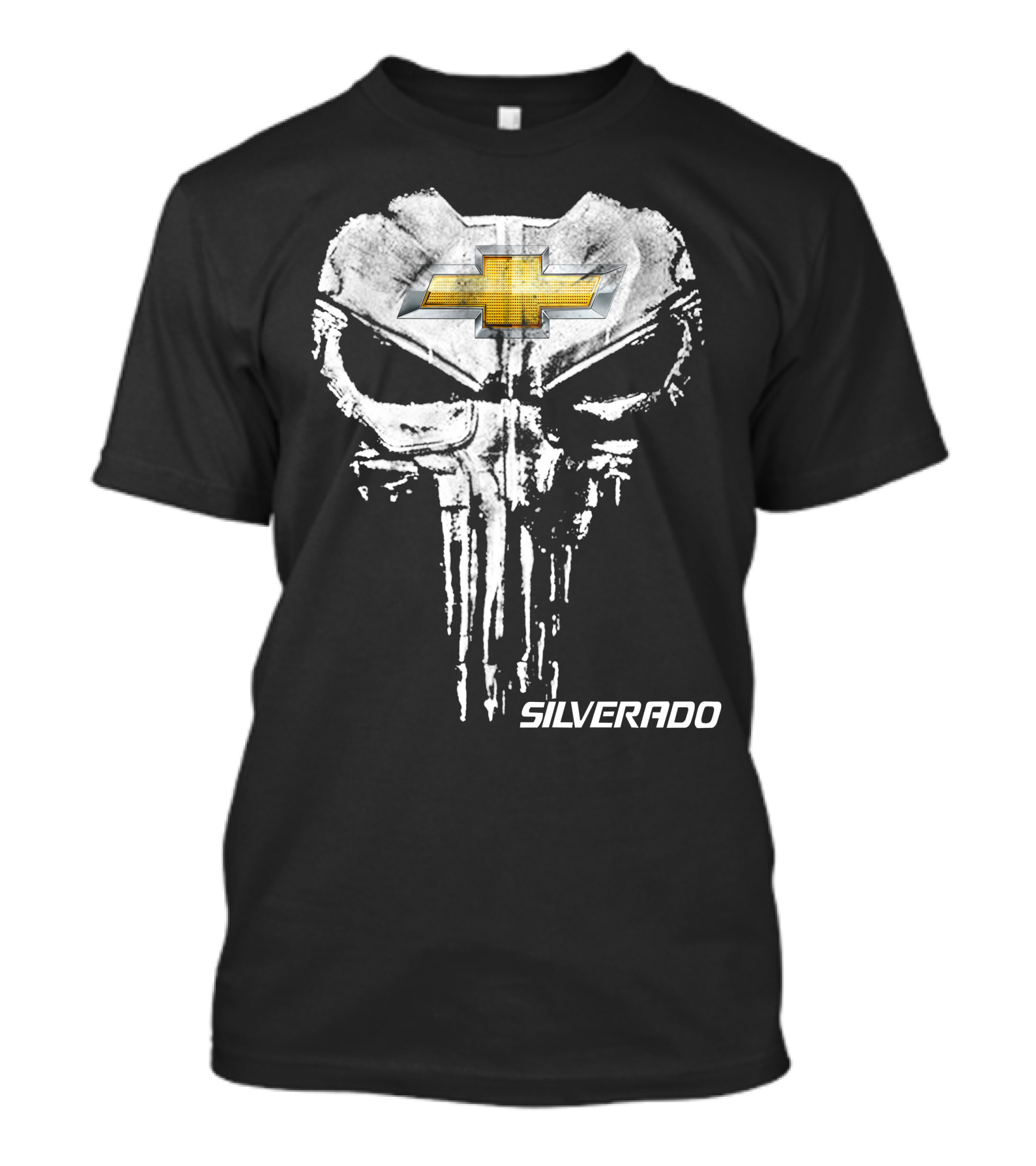 Silverado Chevrolet Punisher Skull Logo T-Shirt