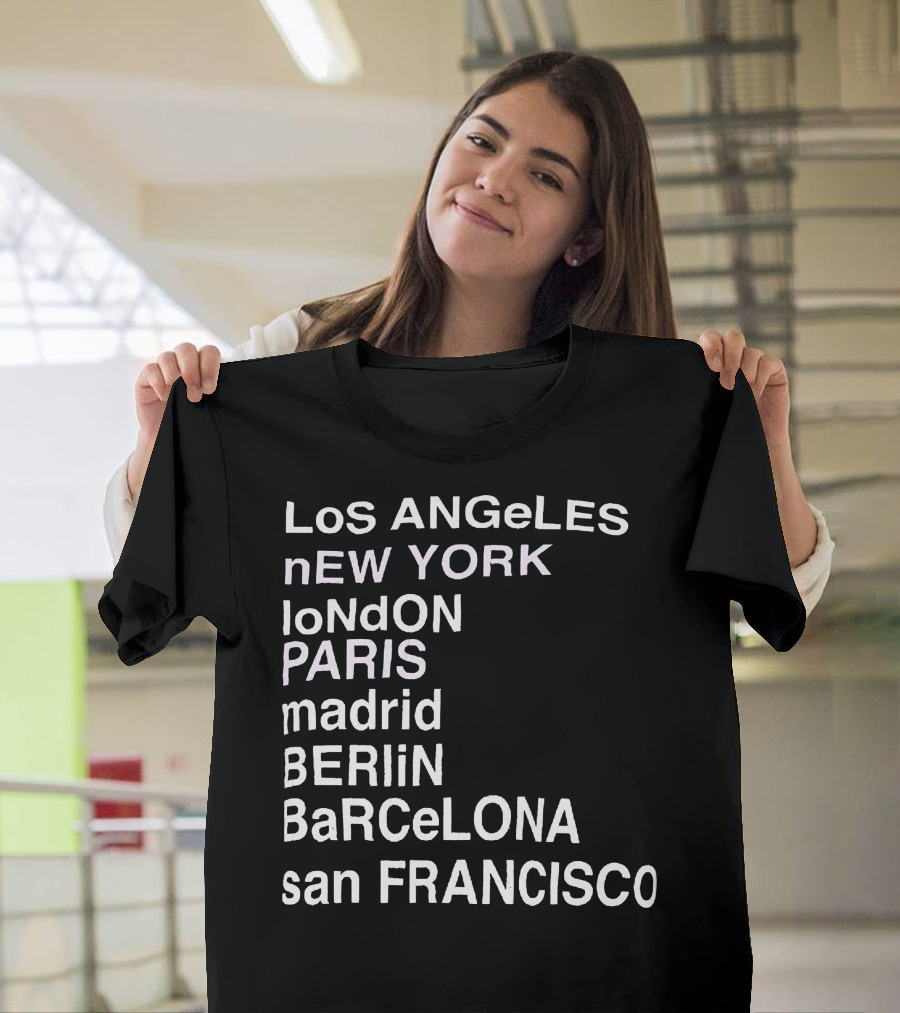 Anine Bing Paris Los Angeles New York London Madrid Berlin Barcelona San Francisco T-Shirt